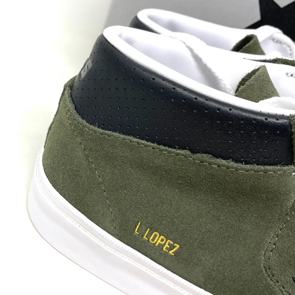 Converse Louie Lopez Pro Shoes Women's Size Suede Khaki Mid Top Casual 171981C - Picture 7 of 11
